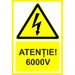 Placuta atentie 6000v